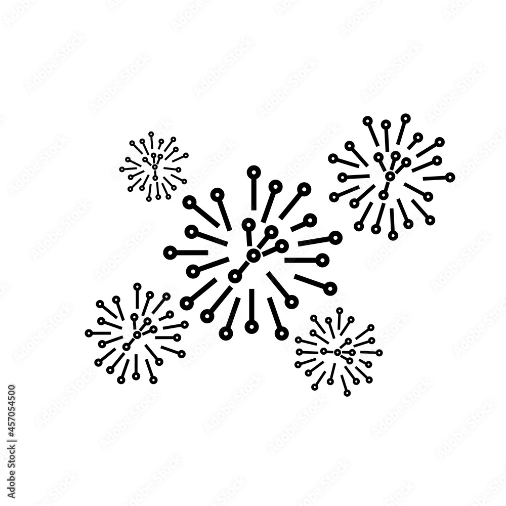Obraz premium Virus outbreak sign. Microbes sign eps ten