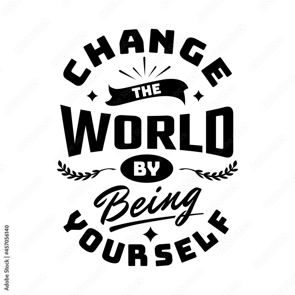 Obraz premium Motivational hand lettering typography quote