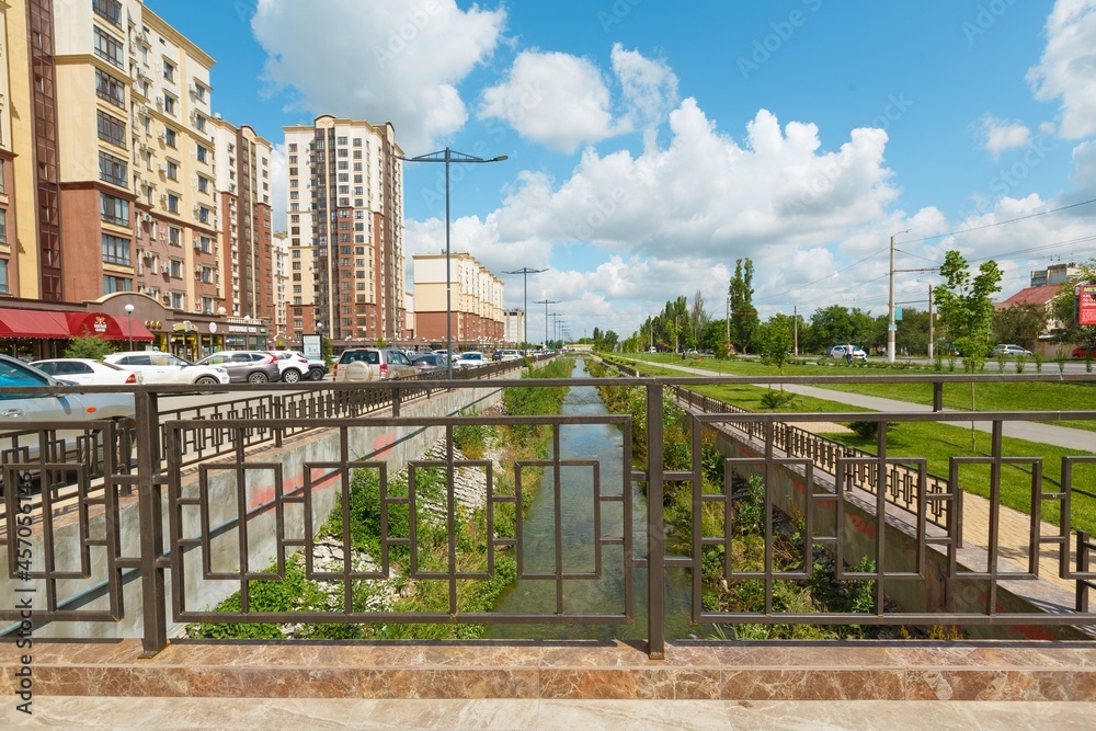 Cityscape buildings with modern corporate architecture - business building concept