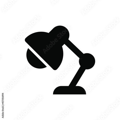 Desk lamp icon vector graphic