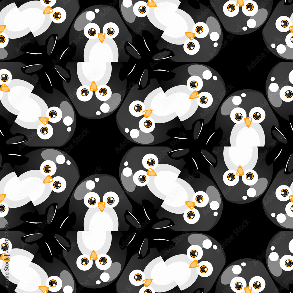 Naklejka premium seamless pattern with skulls