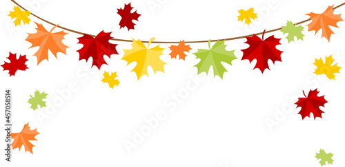 Autumn leaves bunting