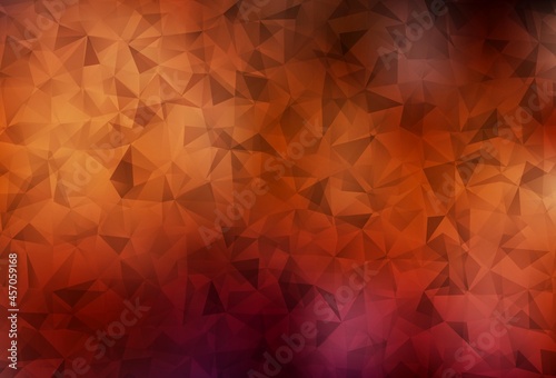 Dark Red vector abstract polygonal template.