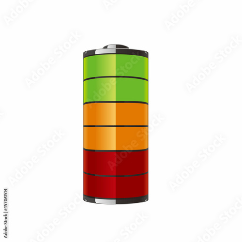 full energy battery symbol vector design 