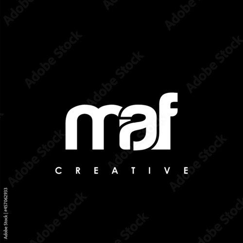 MAF Letter Initial Logo Design Template Vector Illustration