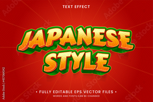 Japanese style text effect