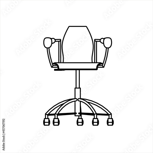 Vector Design Sketch of a learning coach with wheels