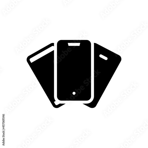 Black solid icon for variety