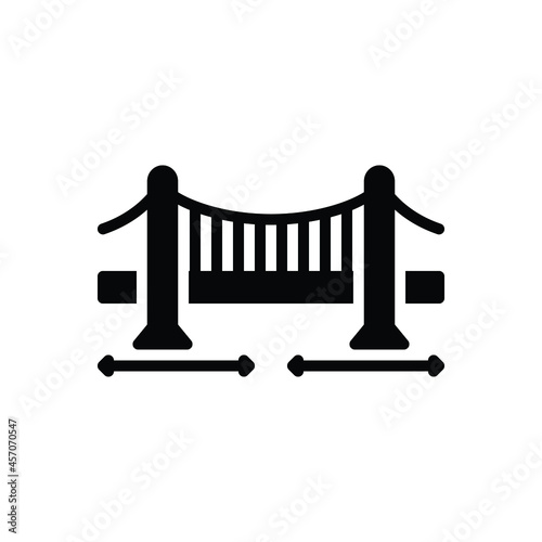 Black solid icon for span