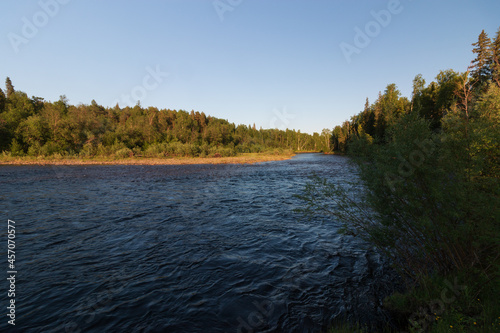 the vishera river in the Perm region
