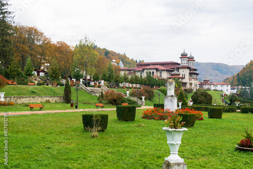 The Central Park of Slanic Moldova, Bacau, Romania