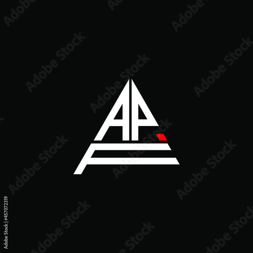 APF letter logo creative design. APF unique design
 photo