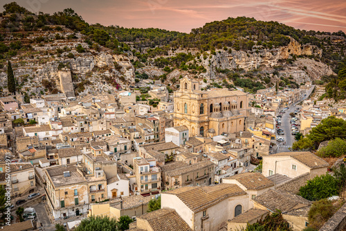 city of Scicli in Sicily photo