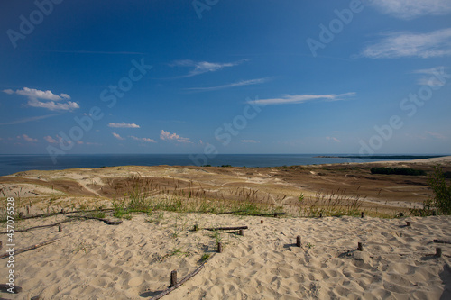 beautiful dunes in Nida, Lithuania photo