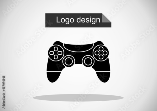Joystick vector icon, game console symbol. Simple, flat design for web or mobile app