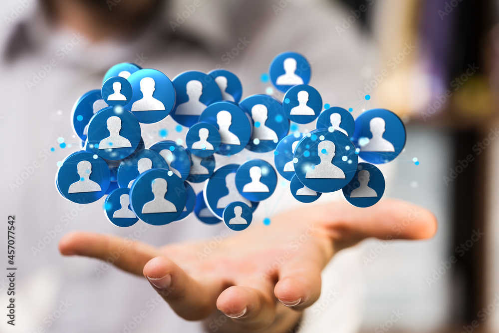 Business and communications group digital Business and communications group digital