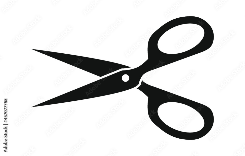 Scissors for cutting. Vector Illustration. Flat icon for web. Silhouette scissors. Scissors for cutting. Vector Illustration. Flat icon for web. Silhouette scissors.