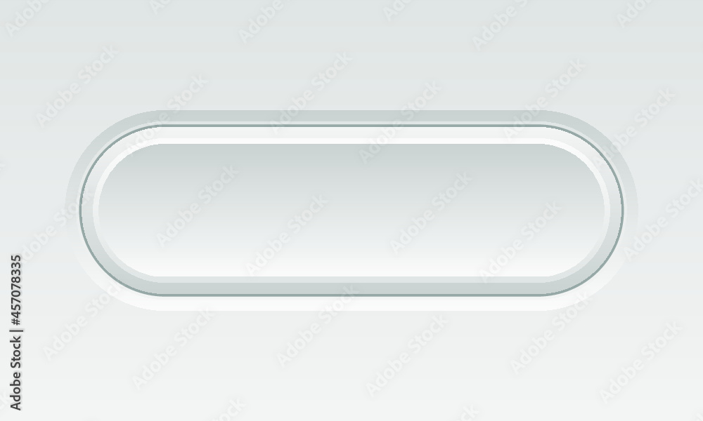 Oval blank white button isolated on a gray background Oval blank white button isolated on a gray background