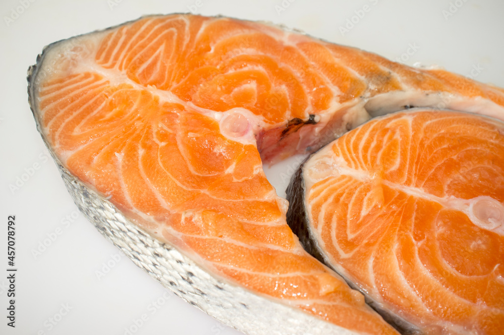 Atlantic salmon steaks Atlantic salmon steaks