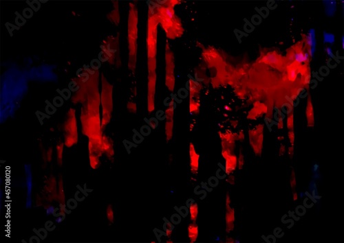 幻想的な赤い血の水彩テクスチャ背景 