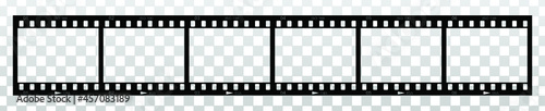 Contact sheet - six frames. Fragment of a photographic film.