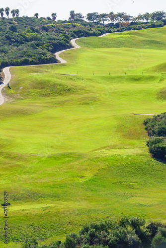 Golf course in Spain photo