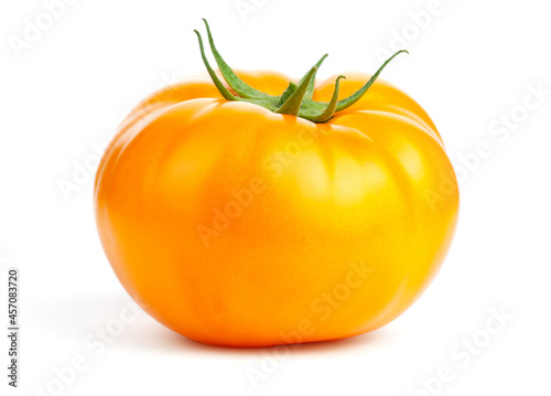 Yellow Tomato Isolated On White Background