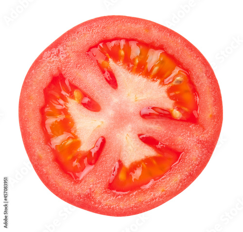 Tomato Slice Isolated On White Background