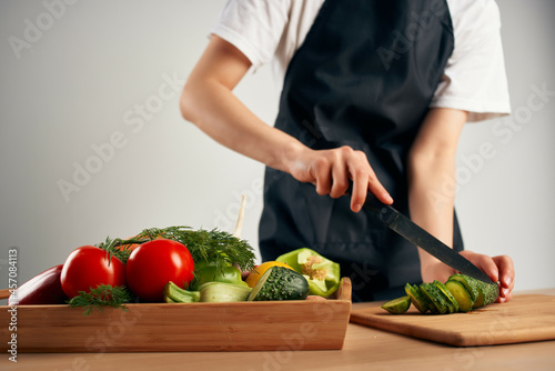 cooking fresh vegetable salad food vitamins kitchen