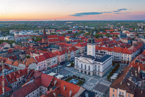 Obraz na płótnie Evening in Kalisz Wielkopolski, Poland w salonie