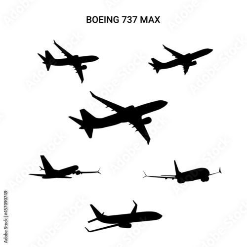 boeing 737 max silhouette  photo