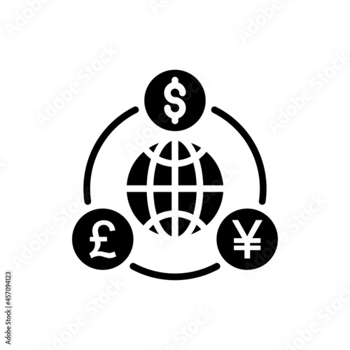 Market changes vector Solid icon style illustration. EPS 10 file photo