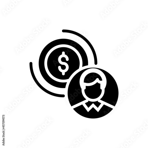 Human Capital vector Solid icon style illustration. EPS 10 file