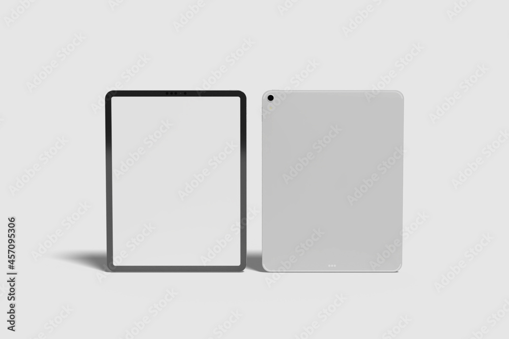 Blank Tablet Pro For Device Mockup. 3D Render. Blank Tablet Pro For Device Mockup. 3D Render.