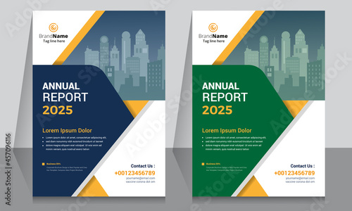 Annual report corporate brochure template layout design. It's also compatible with brochure, booklet, flyer, book cover, magazine cover, report annual, bifold, flyer, leaflet. Fully editable