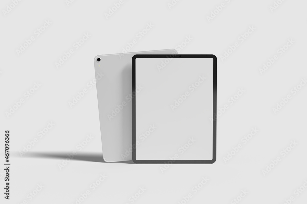 Blank Tablet Pro For Device Mockup. 3D Render. Blank Tablet Pro For Device Mockup. 3D Render.