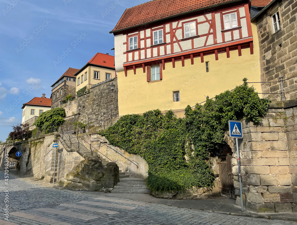 Old town of Kulmbach in Bavaria Germany