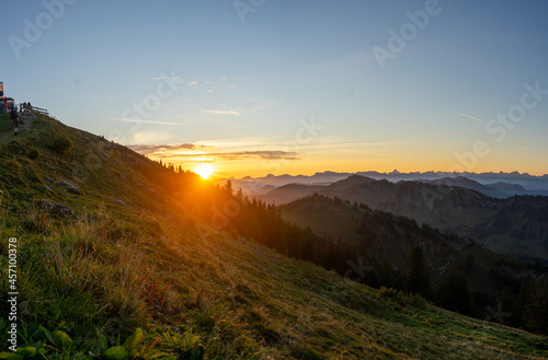 Sunrise on the Hochgrat (Alps, Germany) photo