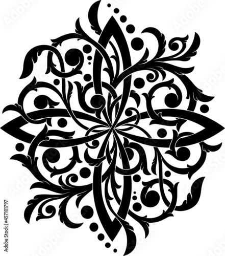 Stylized ornamental cross