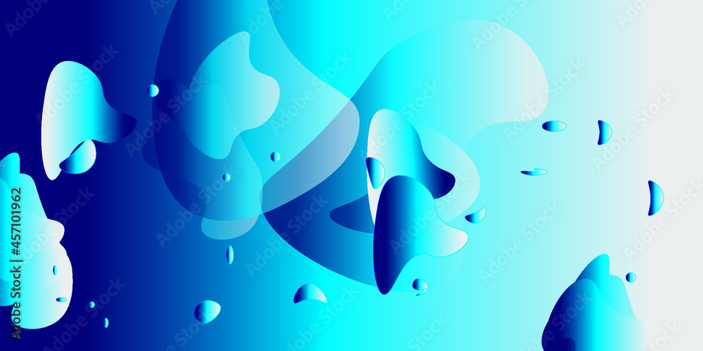 Obraz premium blue background with bubbles