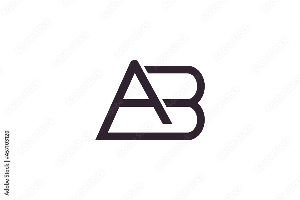 AB latter logo design template AB latter logo design template