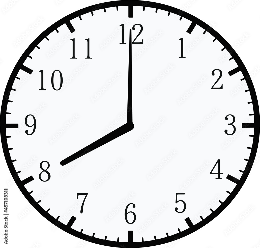 Simple Illustration Design For 8 O clock Stock Vector Adobe Stock simple-illustration-design-for-8-o-clock-stock-vector-adobe-stock
