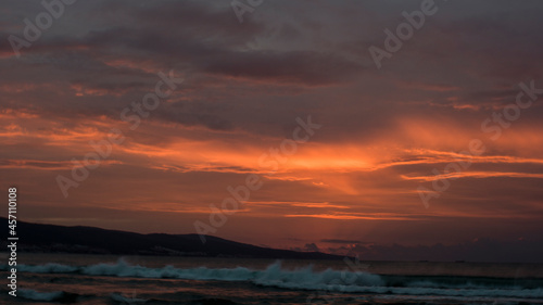 golden hour over the sea Bulgaria Sunny Beach © pokrza