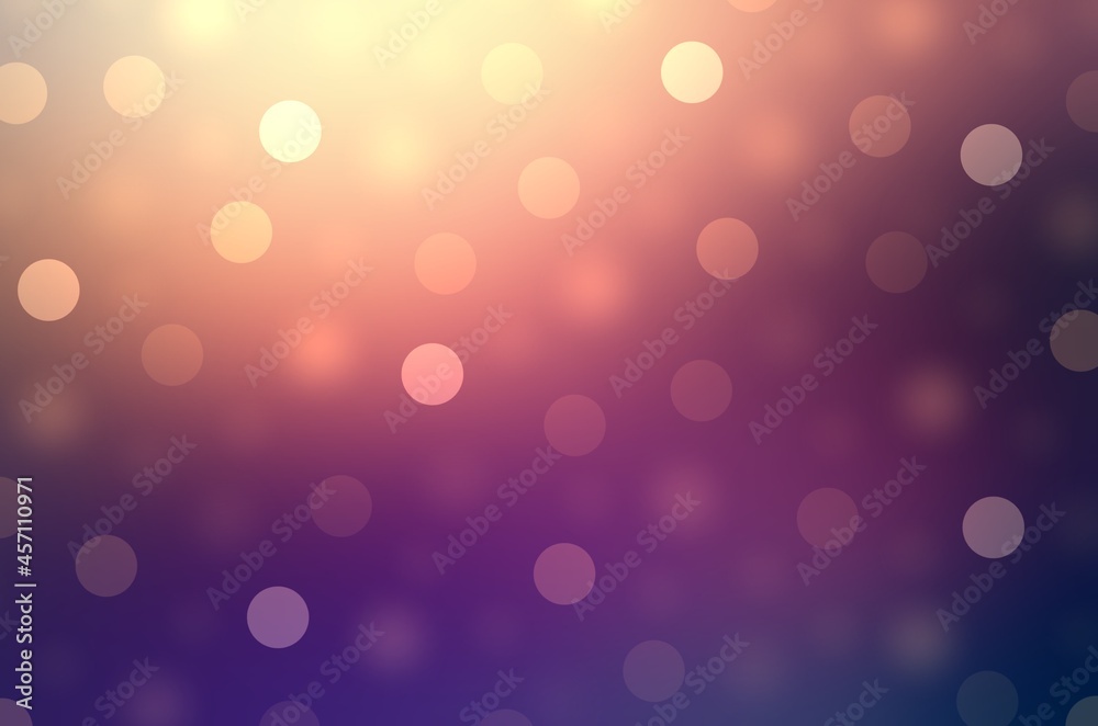 Bokeh dark purple blur background with golden sheen. Magic night ...