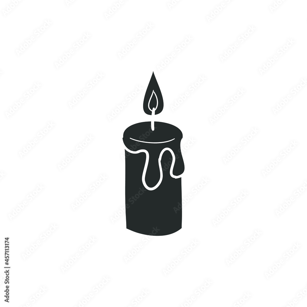 Candle Icon Silhouette Illustration. Spirituality Vector Graphic Pictogram Symbol Clip Art. Doodle Sketch Black Sign. Candle Icon Silhouette Illustration. Spirituality Vector Graphic Pictogram Symbol Clip Art. Doodle Sketch Black Sign.