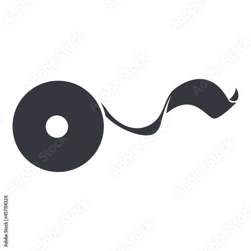 Vector Toilet Paper Icon on White Background