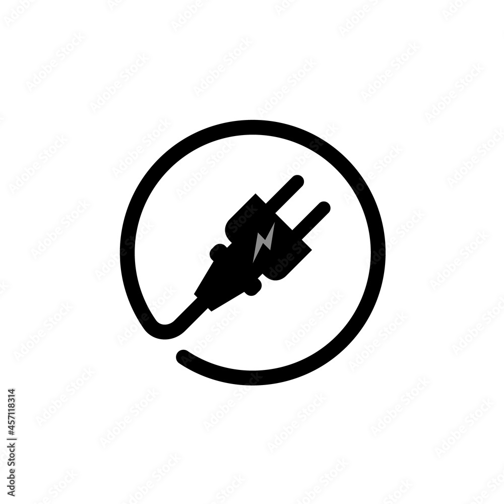 Electric Plug connect concept socket. Get connected or disconnect vector power plug cable illustration Electric Plug connect concept socket. Get connected or disconnect vector power plug cable illustration