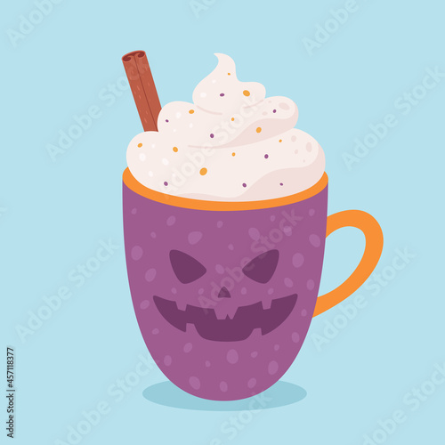 Halloween drink. Happy Halloween, trick or treat. Vector illustration