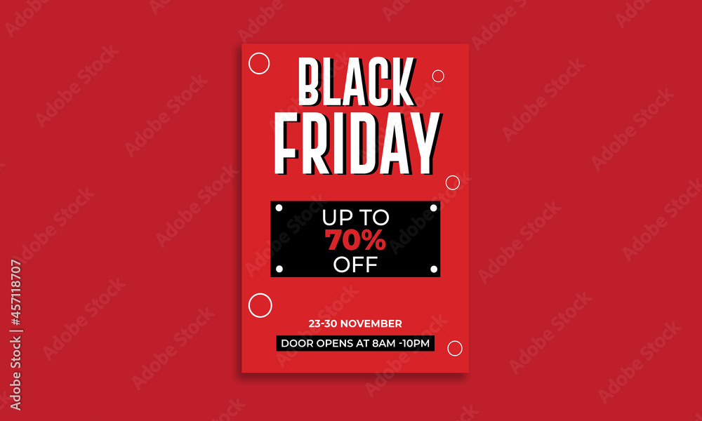 Black Friday Sale Flyer Design Template