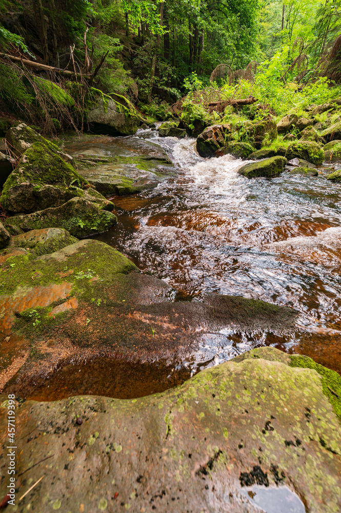 Giant Mountains, Karkonosze, Wodospad Szklarki, Kochelfall, stream, mountain stream, poland Giant Mountains, Karkonosze, Wodospad Szklarki, Kochelfall, stream, mountain stream, poland